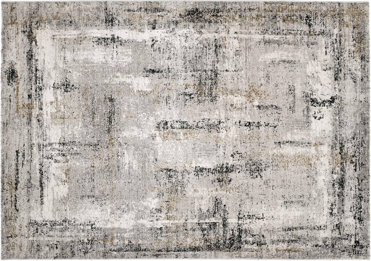 Teppich OCI DIE TEPPICHMARKE "MANCHESTER DELMONT", creme, anthrazit, gold, B:200cm H:10mm L:250cm, Obermaterial: 65% Polyester, 35% Viskose, Teppiche, Teppich, Design Teppich Kurzflor hochwertige Qualität creme, anthrazit, gold B : 200cm 1 Stk., 10mm, L: 