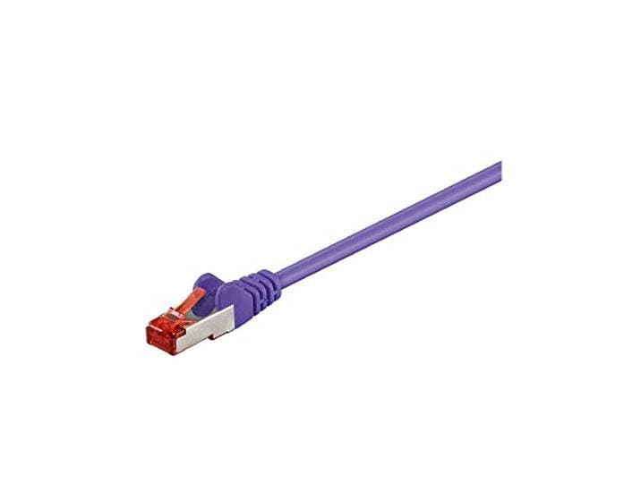 Goobay 95520 CAT 6 patchkabel, S/FTP (PiMF), paars