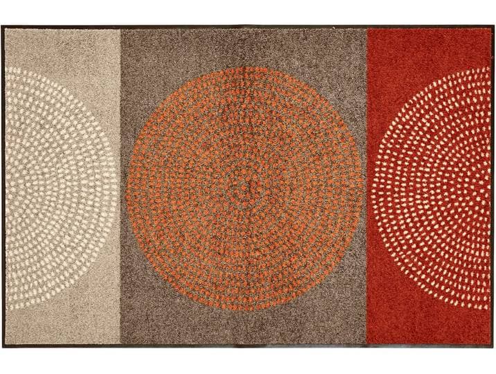 Fussmatte SALONLOEWE Gr. 2, rot (rot, braun), B:50cm H:7mm L:75cm, Kunstfaser, Polyamid, Teppiche, Fussmatte