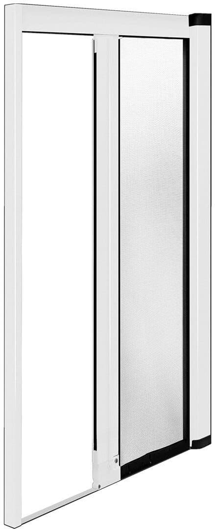 San Giorgio ZANZARIERA CARRARMATO BIANCA RAL 9010 LATERALE, GUIDA A SCOMPARSA 140x250 cm (LxH)