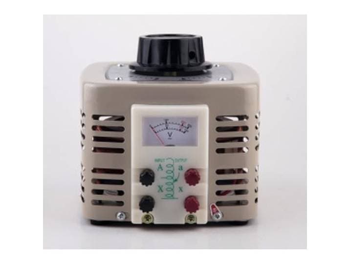 Variac Regelbare Transformator TDGC2-0.5KVA 0-250VAC 2A 500VA met Analoge Voltmeter voor Laboratorium en Industrie