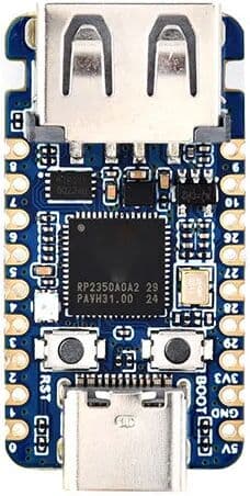 FARAJIAJ RP2350 USB A Development Board for Raspberry Pi Pico 2 RP2350A Waveshare