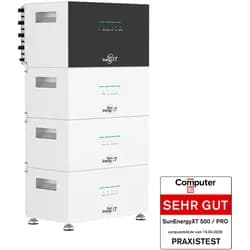 SunEnergyXT 500 mit 3× B500 Erweiterungsbatterien – All-in-One-Hybridspeichersystem (20 kWh / 800 W) | Sofort lieferbar