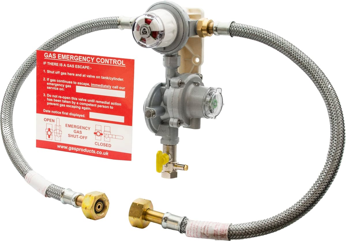 HGP Automatic Changeover LPG Regulator with Galv. Pigtails & OPSO - Irish