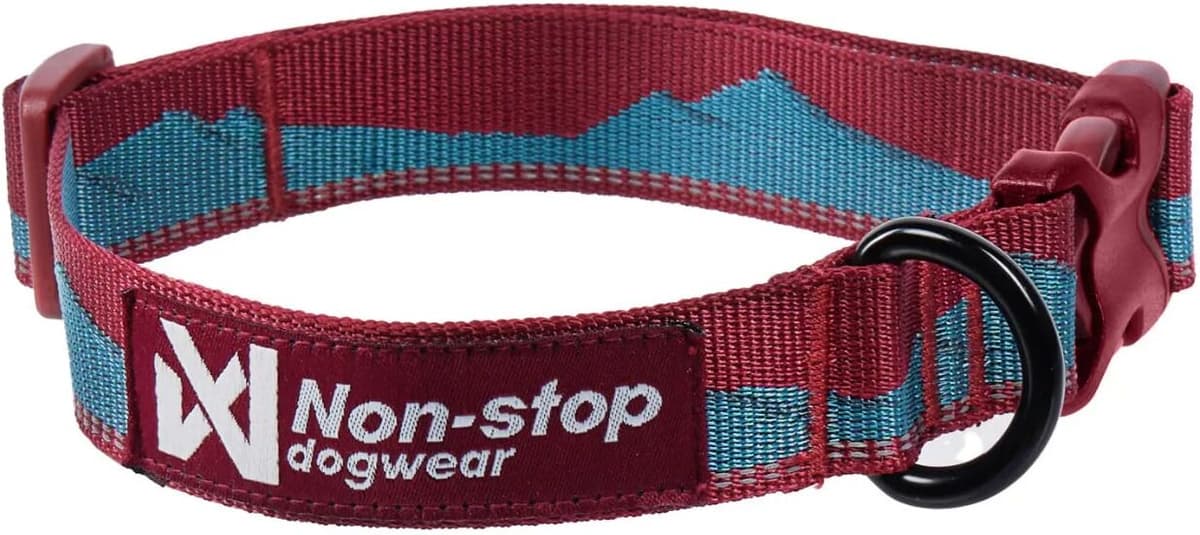 Non-Stop Dogwear Trail Quest Collar Teal/Wine M