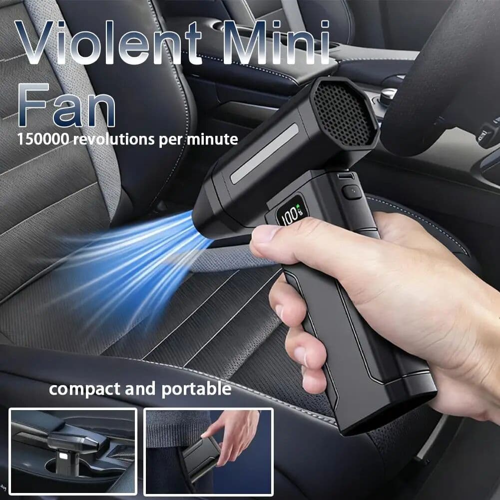 NONE X8 Brushless Turbo Jet Fan Blower 150000RPM Powerful Electric Air Blower Vacuum Dust Cleaner Portable Dust Cleaner Violent Fan