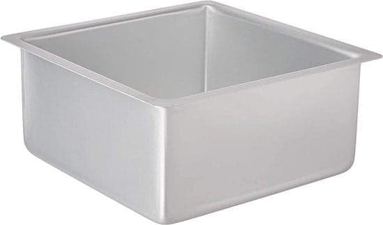 Professionele vierkante ovenschaal - Geanodiseerd - B/D/H: 20 x 20 x 10 cm