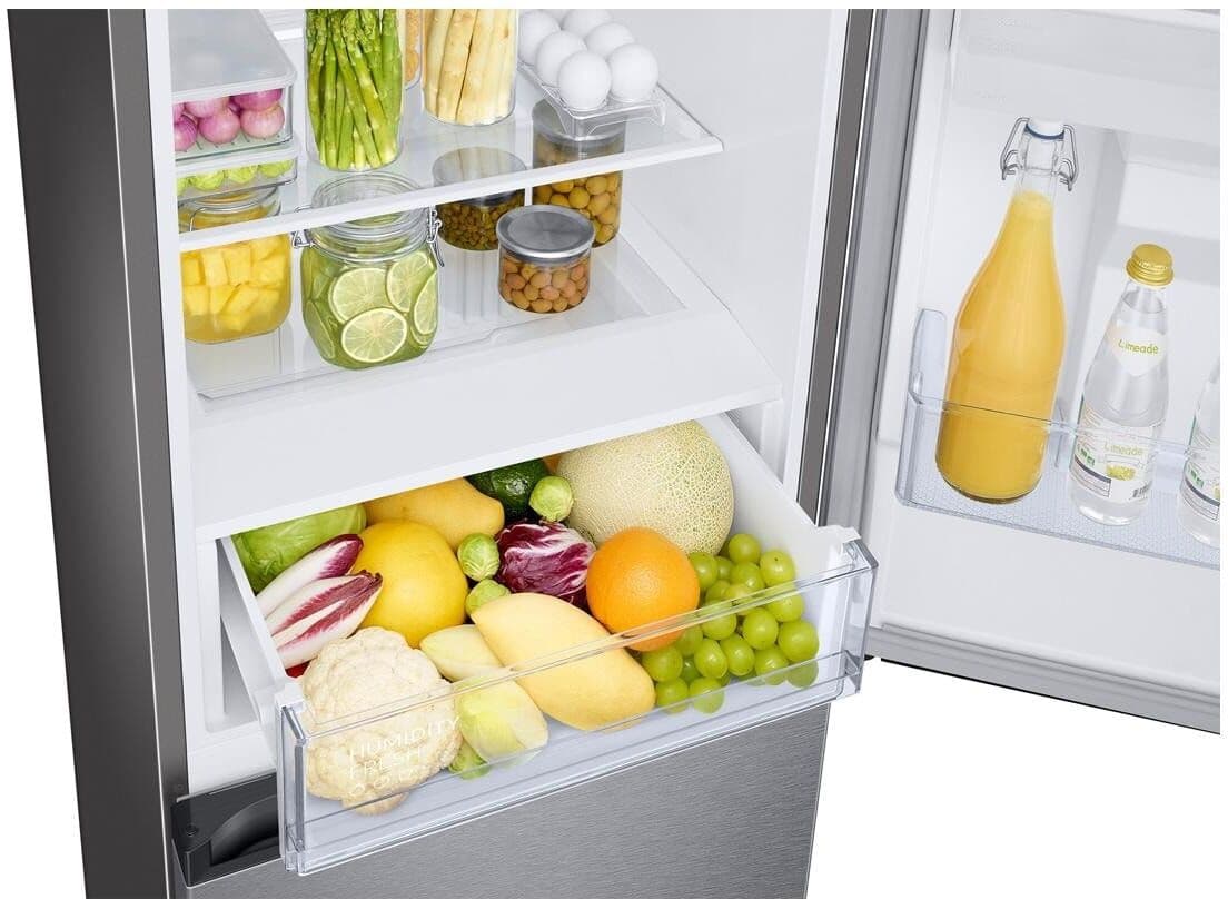 Samsung Kühl-/Gefrierkombination "RB34C632DSA/WS Rechts", Energieeffizienz: D, silber (silberfarben), Rechtsanschlag, Kühlschränke, Kühl-/Gefrierkombination silberfarben Rechtsanschlag