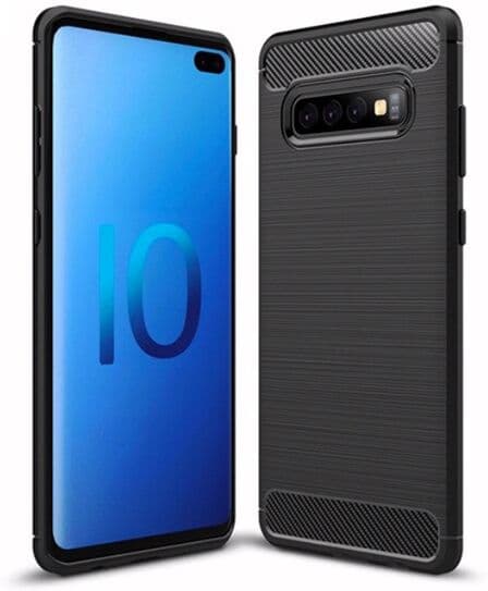 Samsung Galaxy S10+ Hupsis Tuima Suojakuori, Musta