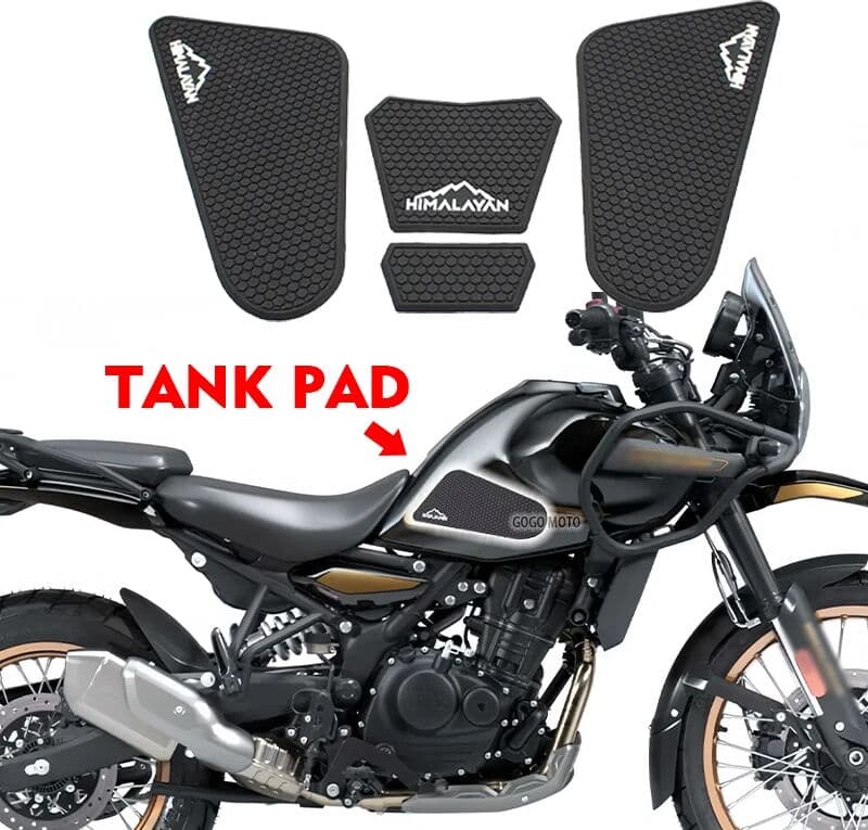 ANLUSON For Himalayan 450 452 411 Continental INT650 GT650 Motorcycle Non-slip Side Fuel Tank Stickers Waterproof Pad Rubber Sticker
