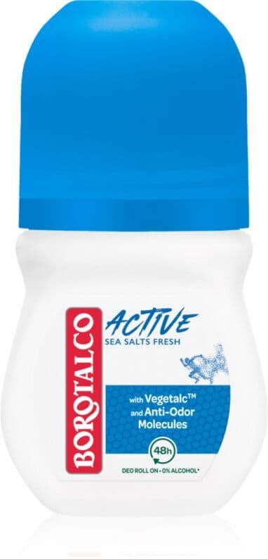 Borotalco Active Sea Salts Deodorant roller met 48-Uurs Werking 50 ml