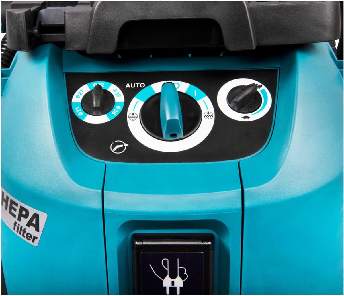 Makita VC4210M Staubsauger   für Staubklasse M   mit Filterreinigungssystem und Zubehör  )