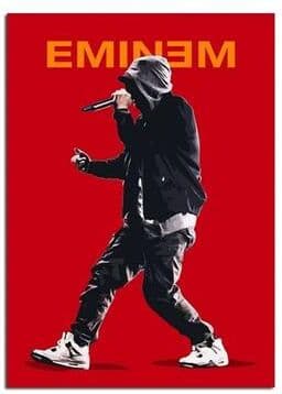 Inspire Essentials Eminem Rap Poster Canvas Wall Art Music Star Print Decor For Bedroom And Living Room 6 11.81 X 15.75 Inches