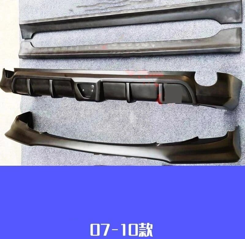 NONE Unpainted Front Rear Lip Side Skirts Spoiler  Exterior Modification Body Kit