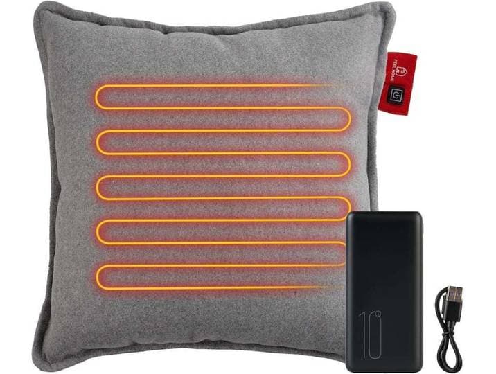 Feel Home - Verwarmend Kussen - 10000mAh Powerbank - Grijs 45x45cm