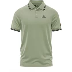 FORSBERG formstabiles Poloshirt L blassgrün/schwarz 