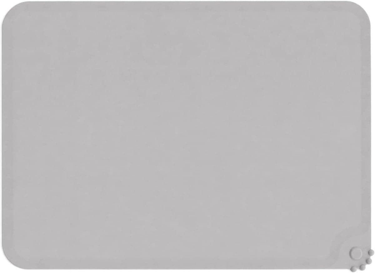Antislip Voedingsmat van Siliconen voor Honden en Katten, Lichtgrijs, 48 x 30 cm