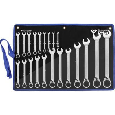Brilliant Tools Ratschenringschlüssel-Satz, 21-tlg, umschaltbar, 6 - 32 mm [Hersteller-Nr. BT013221]