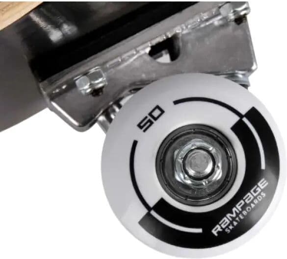 Skateboard Komplettboard Rampage Plain Third (8" - Schwarz)