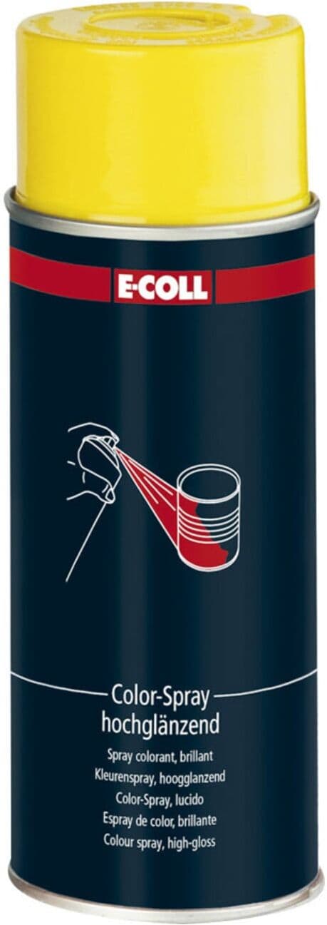 E-COLL Color-Spray, hochglänzend 400ml rapsgelb (4317784305822)