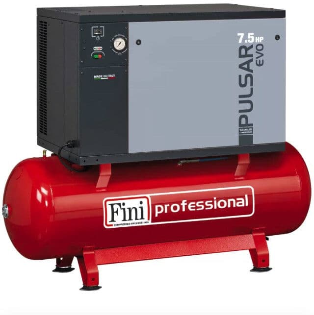 Fini Pulsar Evo BK119-500-7,5 Compressore silenziato professionale a cinghia bistadio trifase 500 litri