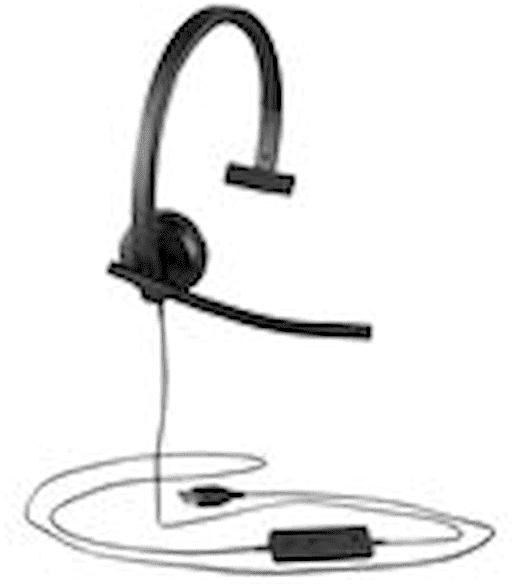Logitech H570e - Headset - pÃ¥ Ã¶rat - kabelansluten - USB-C