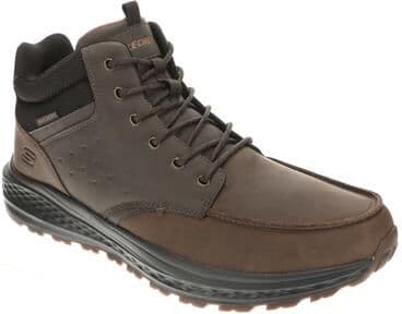 Skechers USA Slade Ultra-Linden (Men's) Casual in Cocoa, Size 7 M, Leather/Memory Foam