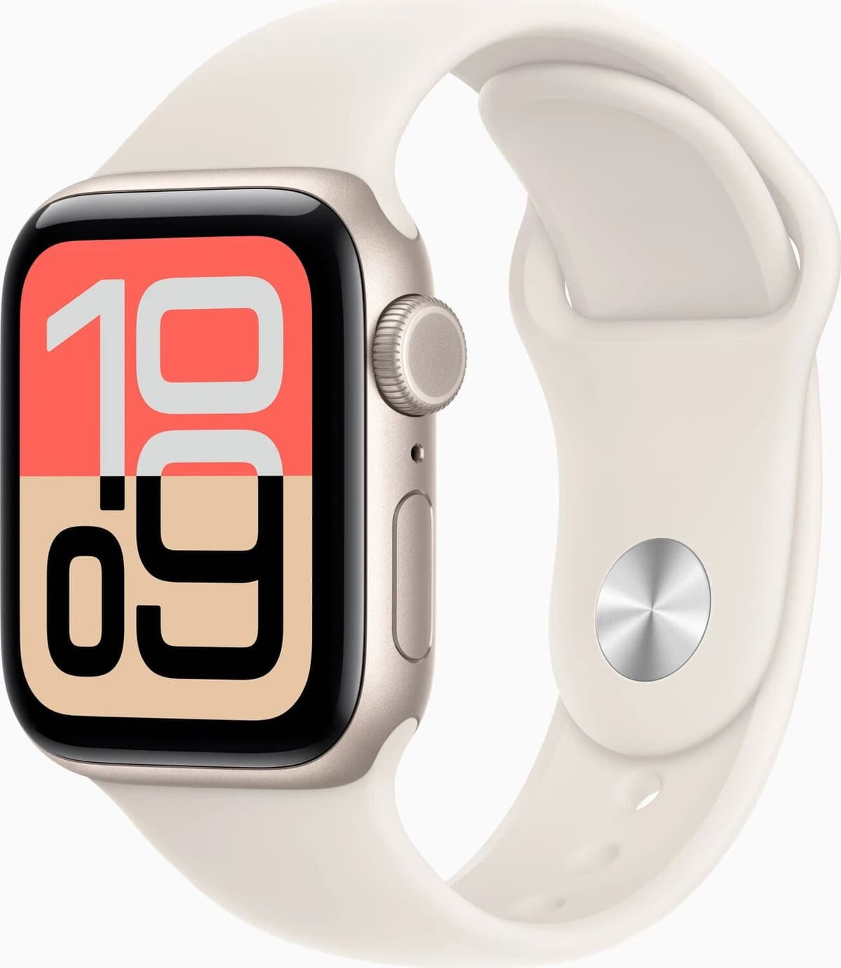 Apple Watch SE 3 40 mm (2025)   GPS + Cellular   Stjärnglans   Sportarmband Stjärnglans S/M