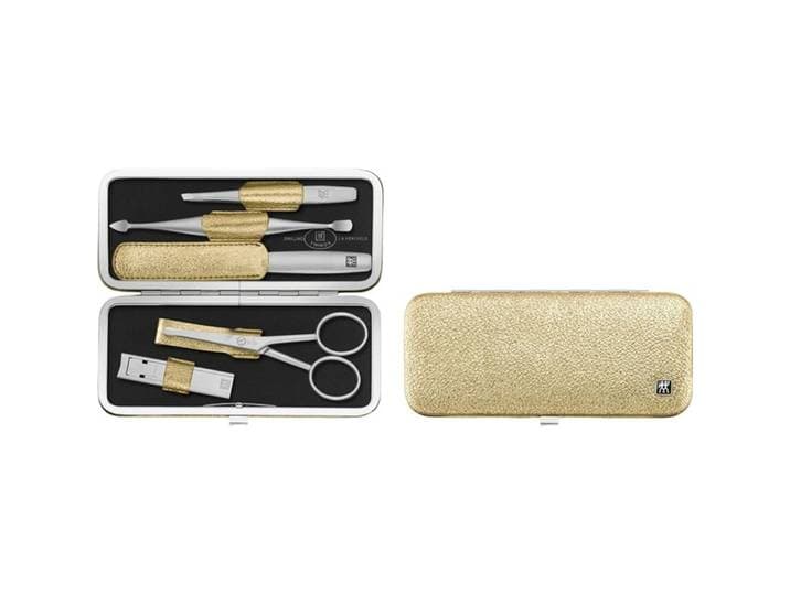 Zwilling Badzubehör Twinox Gold Edelstahl/Leder