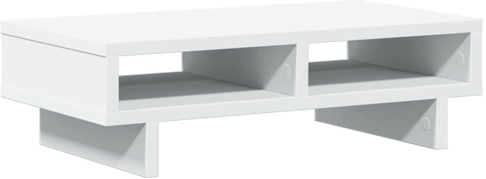 vidaXL Support de moniteur blanc 50x27x15 cm bois d'ingénierie