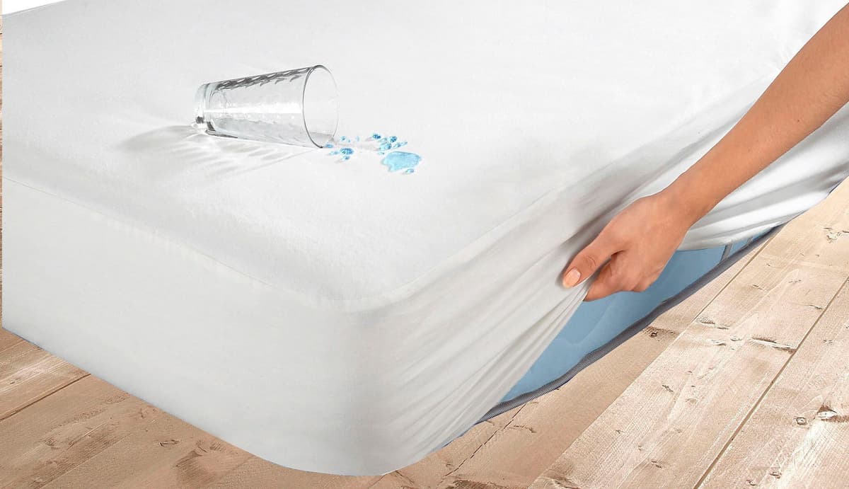 Matratzenauflage SETEX "Auflage in 90x200, 140x200 cm und weitere Größen, atmungsaktiv", weiß, B:180cm L:200cm, Obermaterial: 100% Baumwolle. Rückseite: 90% Polypropylen, 10% Polyethylen, Matratzenzubehör, Matratzenauflage, rückseitiger Nässesperre, Aller