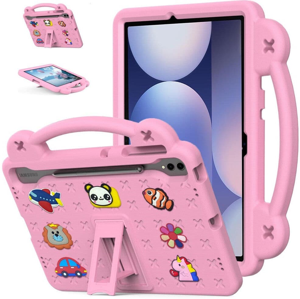 EIDERWOOD Samsung Galaxy Tab S10+ Børnecover – Slidstærkt og stødabsorberende design - Lyserød