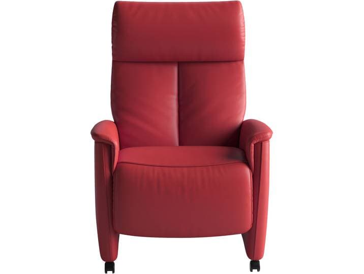 TV-Sessel SIT & MORE Cremona mit Kopfteilverstellung, weitere Funktionen , feuerrot, B:76cm H:111cm T:84cm, Echtes Rindsleder, Sessel, TV-Sessel, Ergonomie L: manuelle Fußstütze & Rückenlehne