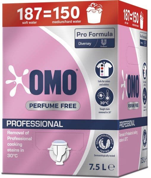 Omo Pro Parfumefri Flydende Vaskemiddel   7,5 L