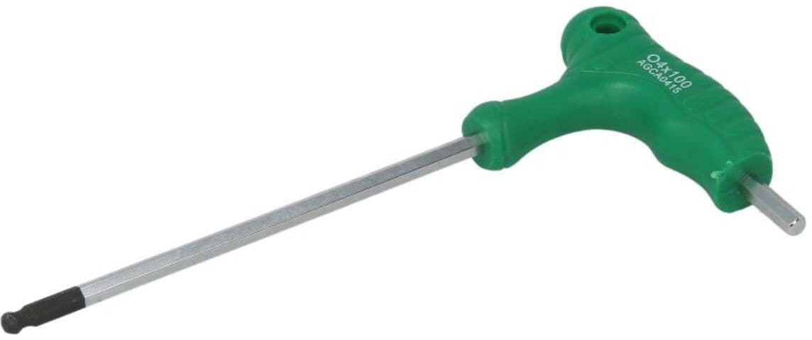 Chave de pinos hexagonal HEX TOPTUL 4mm com bolakopf, T-Griff