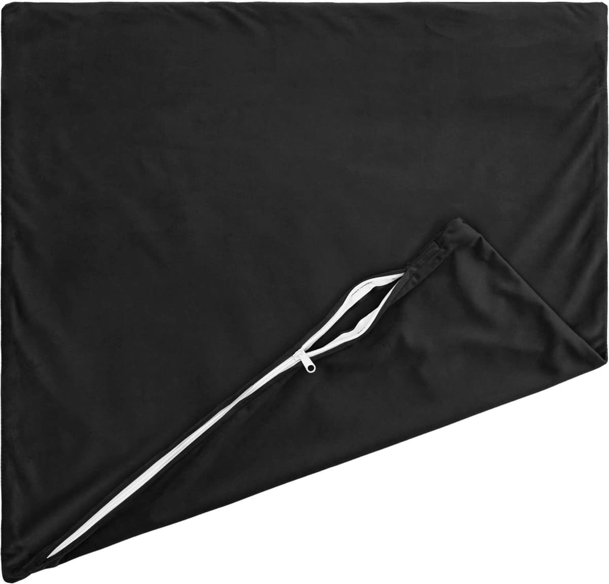 vidaXL Housse de coussin 2 pc HEERLEN Noir 45 x 45 cm Velours