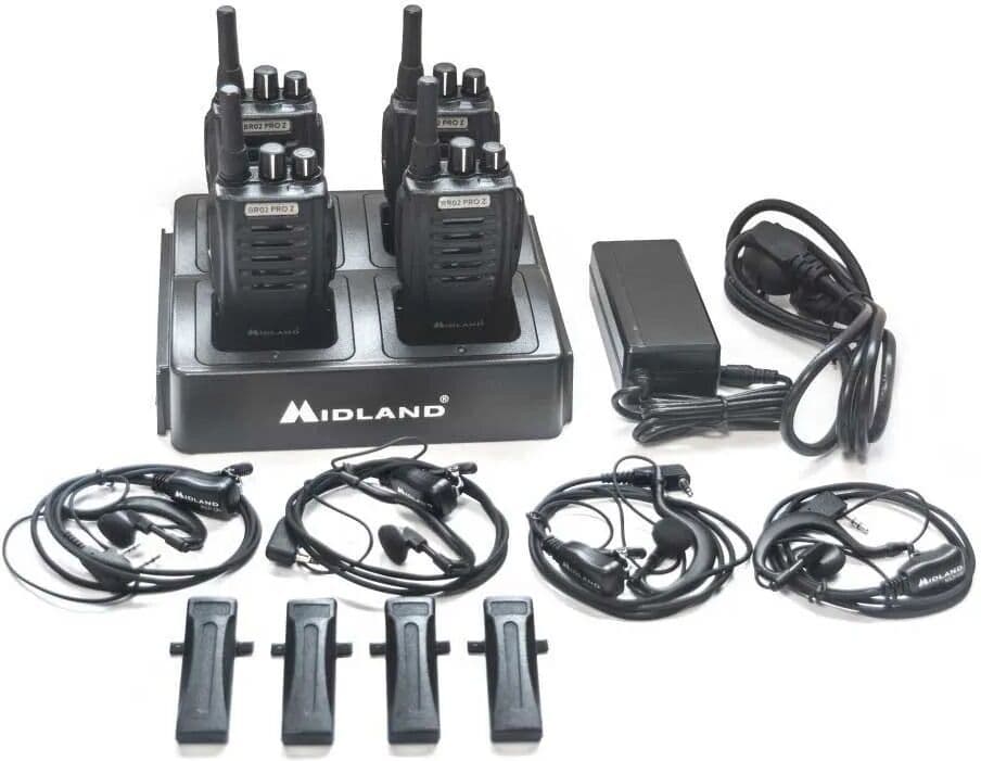 Midland Walkie-talkie Br02 Pro Z 4 Unidades Black One Size
