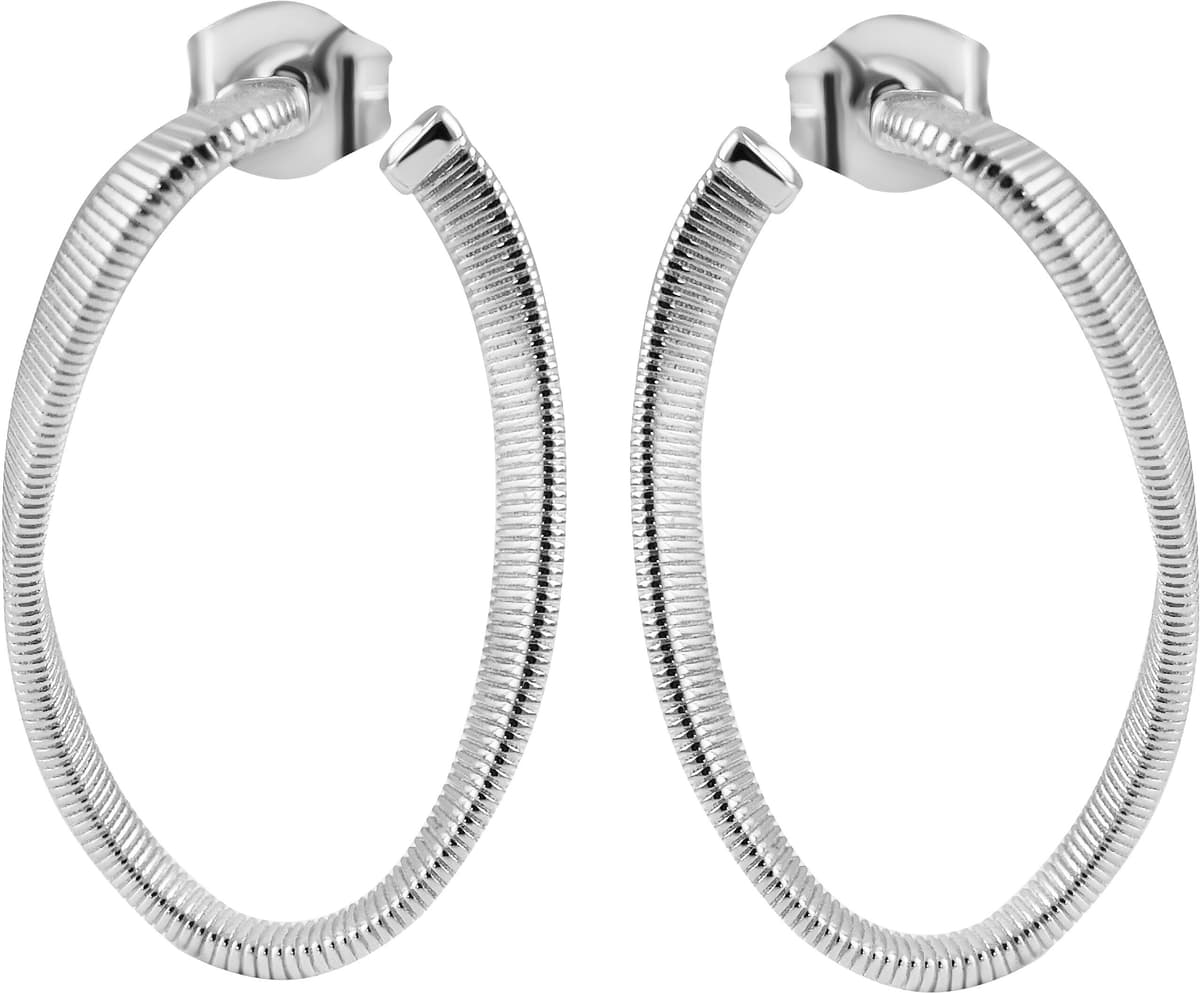 Paar Ohrstecker FIRETTI "Schmuck Geschenk Silber 925 Ohrschmuck Ohrringe", silberfarben, Ohrringe, Damen, 32,3mm, Silber 925 (Sterlingsilber)