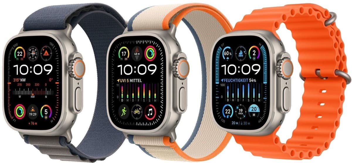 Apple Watch Ultra 2 (2023)   GPS + Cellular   silver   Alpine Loop vit M/L
