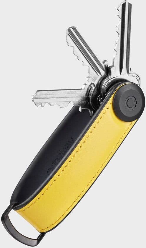 OrbitKey - Hybrid Leather Key Organiser - Solar Yellow