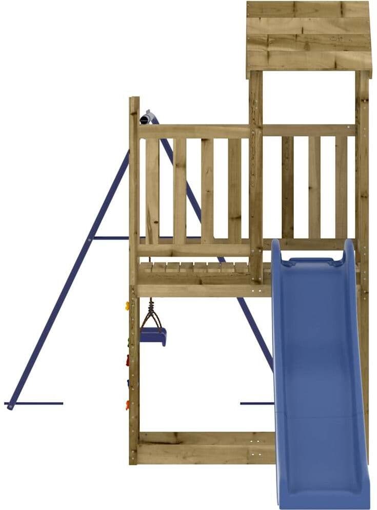 vidaXL Aire de jeux d'extérieur bois de pin imprégné