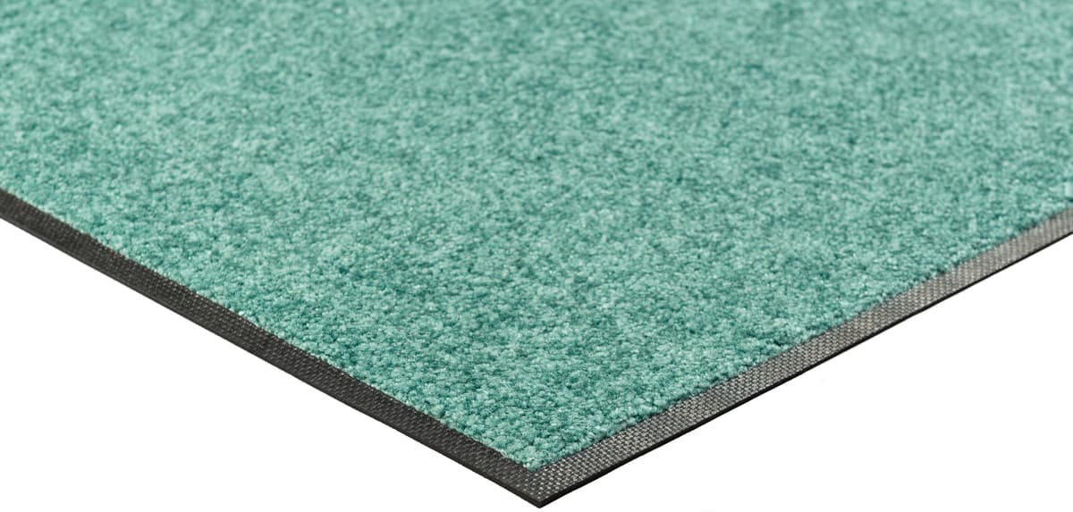Fussmatte "Trend Uni, Schmutzfangmatte, waschbar" Gr. 2, grün (salviagrün), B:50cm H:9mm L:75cm, Kunstfaser, WASH+DRY BY KLEEN-TEX, Teppiche, Fussmatte, rutschhemmend, In- und Outdoor geeignet, auch als Läufer erhältlich salviagrün B : 50cm 1 Stk., 9mm, L
