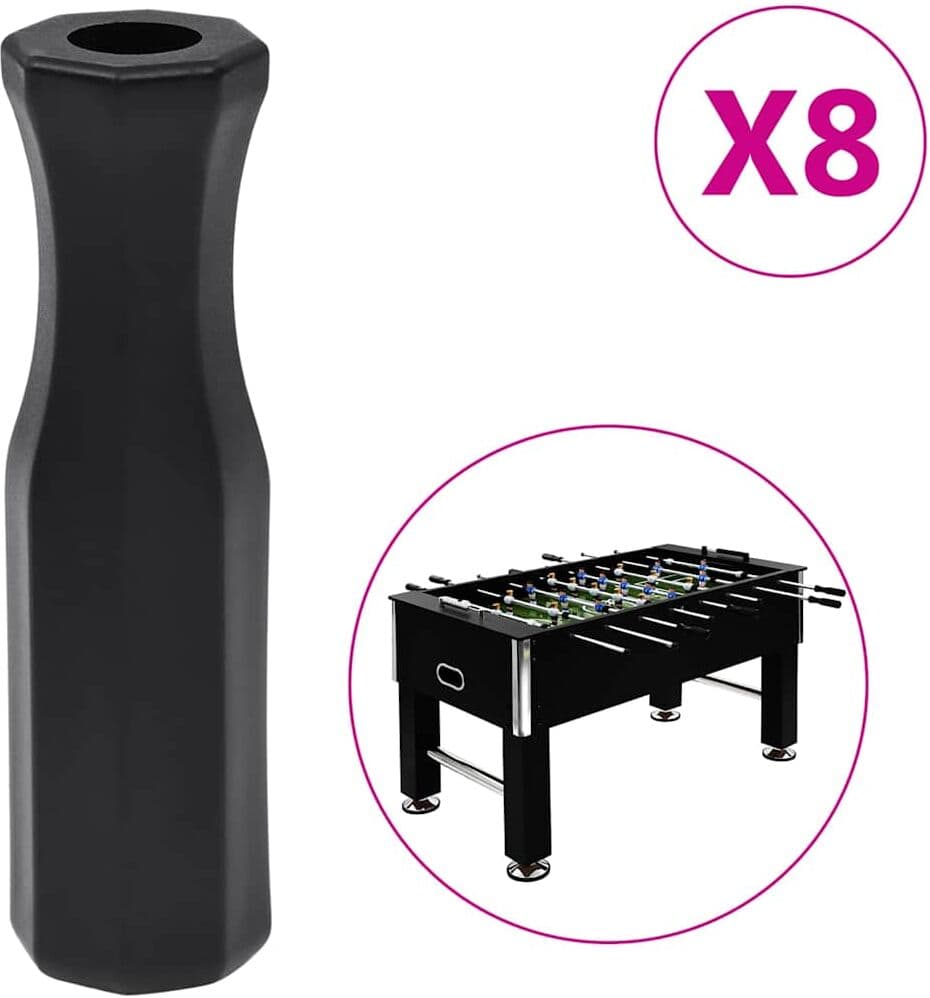 vidaXL Barres à poignée de baby-foot 8 pcs