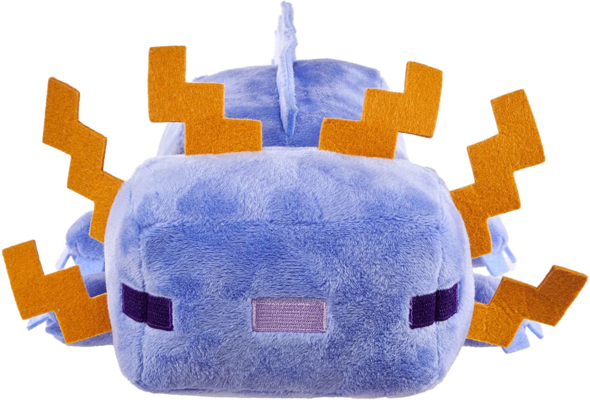 Plüschfigur MATTEL "Minecraft 8" Basic Plush - Blue Axolotl", blau (bunt), Plüschfiguren, KinderL:20cm, Plüschfigur, L:20cm