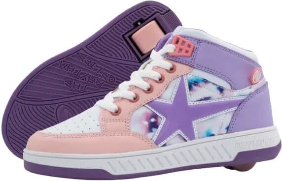 Breezy Rollers Schuh Mit Rollen Breezy Skater Weiß/Lila (Weiß - 32)