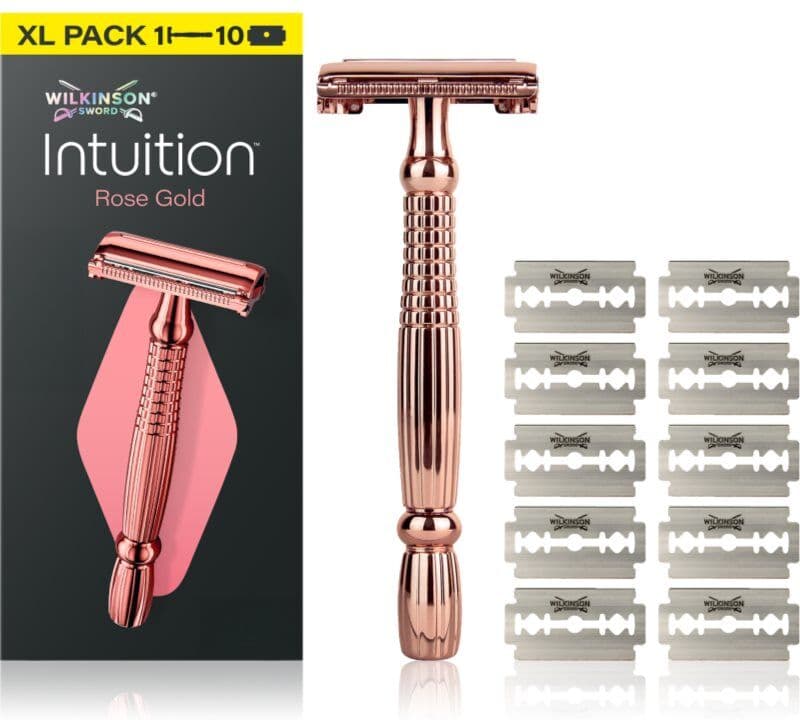 Wilkinson Sword Intuition Rose Gold ξυριστική μηχανή + ανταλλακτικές λεπίδες 9 τεμ
