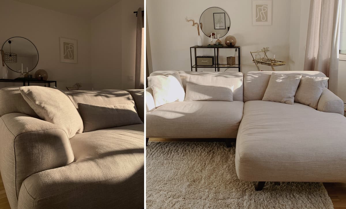 SoffaDirekt Tylösand Divansoffa Vänster Offwhite