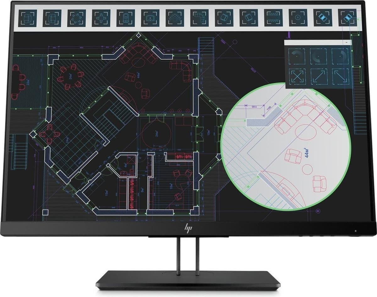 HP Z24i G2   24"   inkl. fot   Svart