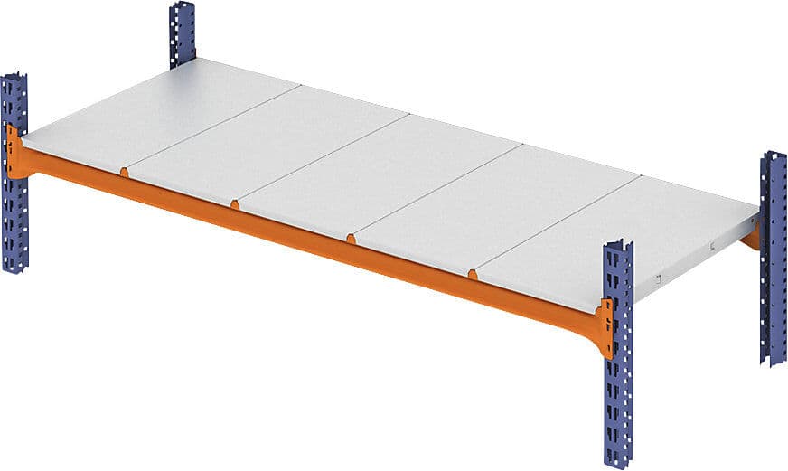 Weitspannregal-Fachebene, mit verzinkten Stahlböden, BxT 2225 x 800 mm kaiserkraft