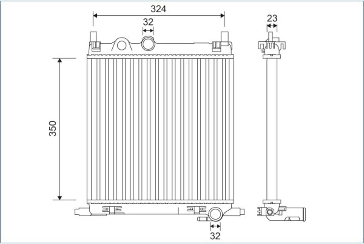Valeo Radiatore, raffreddamento motore 701128